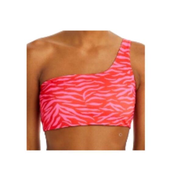 Peixoto Theo Print Bikini Top One Shoulder Large NWT - Picture 1 of 2